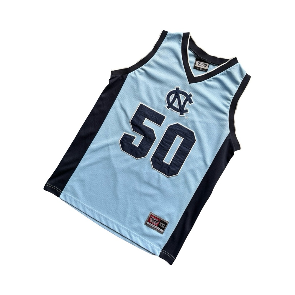 Vintage 90s Carolina Tar Heels Jersey #50 | Team Spirit